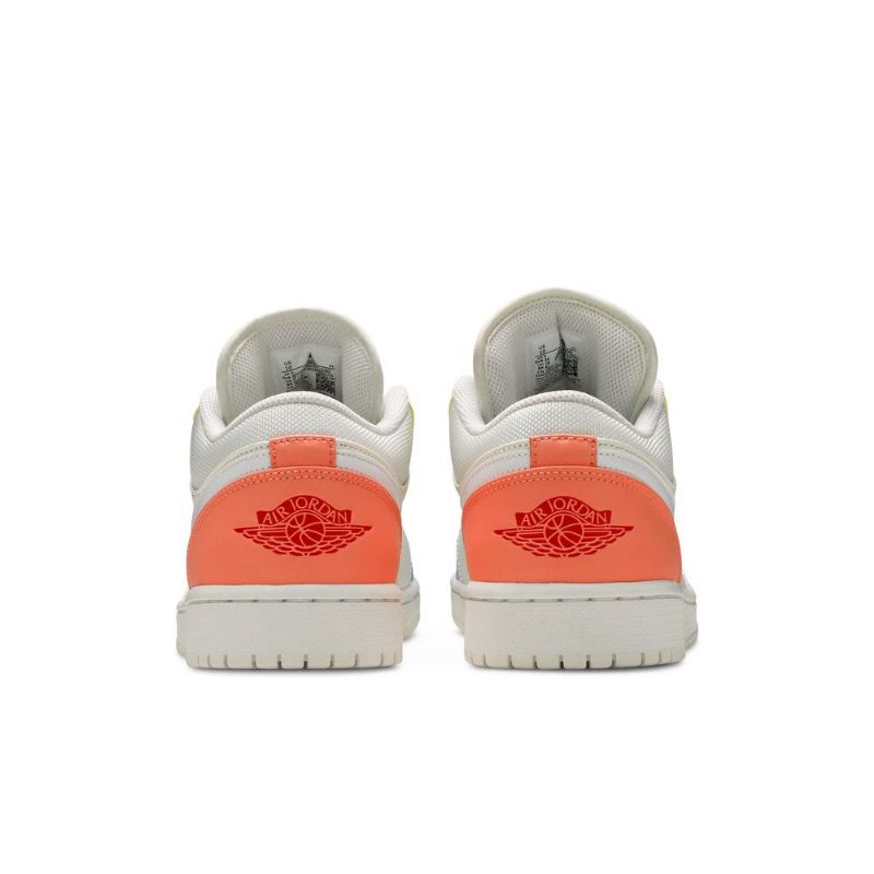Pánské Boty Air Jordan 1 Nízká Bílá Modrá Žlutá Růžová