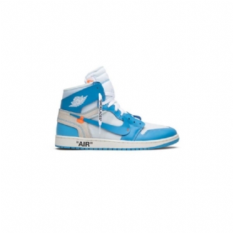 Pánské Boty Air Jordan 1 Off-bílý Retro Vysoké A Bílé Modré