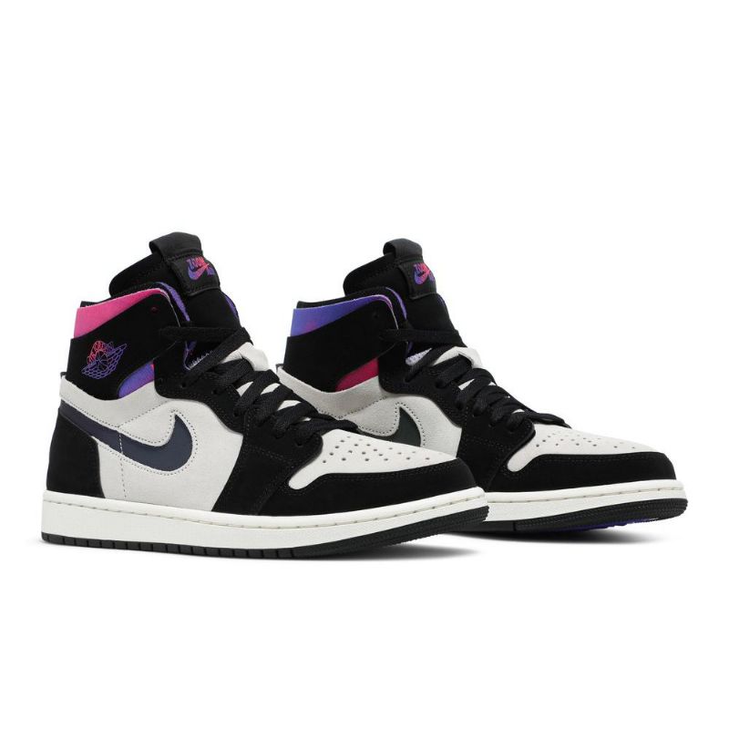 Pánské Boty Air Jordan 1 Paris Saint-germain High Zoom Comfort Bílá Černá Fialová Růžová
