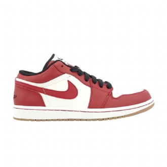 Pánské Boty Air Jordan 1 Phat Low Bílý Červená Černá Hnědá