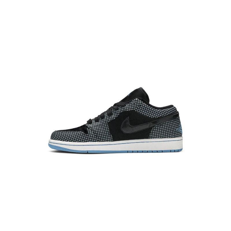 Pánské Boty Air Jordan 1 Phat Low Černá Modrý Bílý