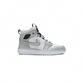 Pánské Boty Air Jordan 1 React High Bílý Šedá Černá