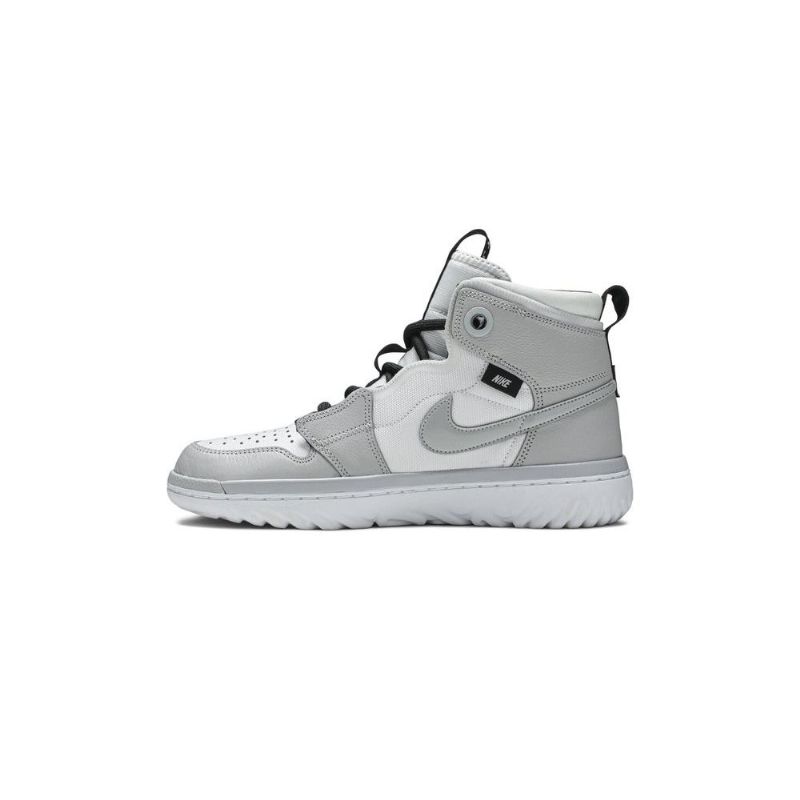Pánské Boty Air Jordan 1 React High Bílý Šedá Černá