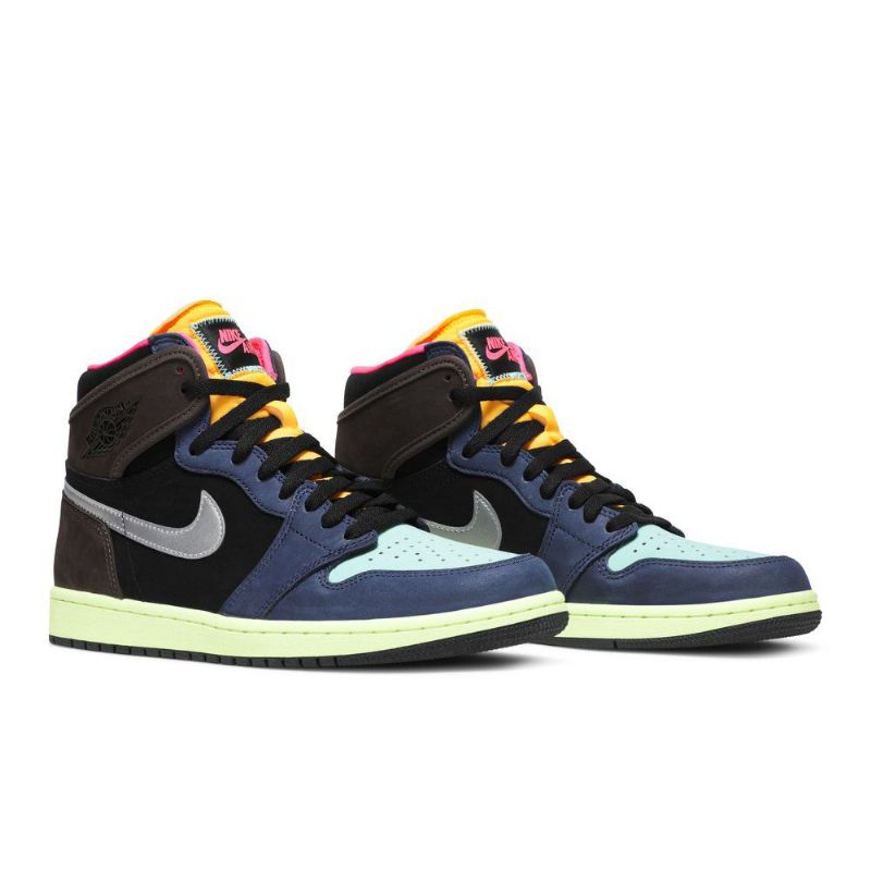 Pánské Boty Air Jordan 1 Retro High Hnědý Černá Zlatý Modrý