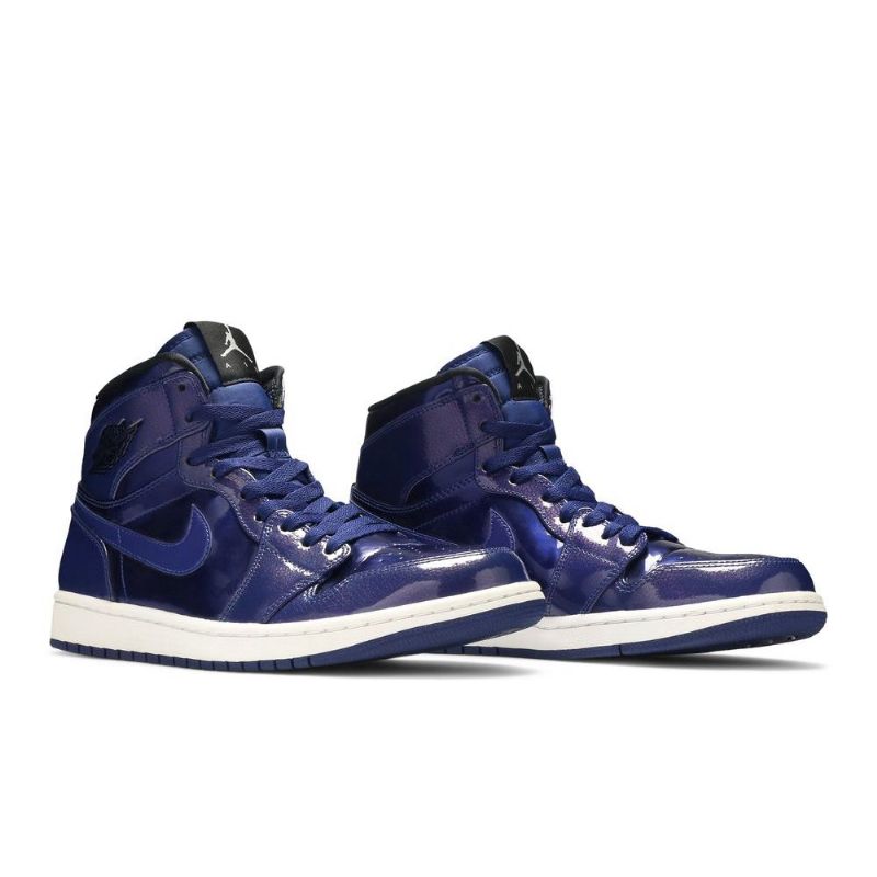 Pánské Boty Air Jordan 1 Retro High Modrý Černá Bílý