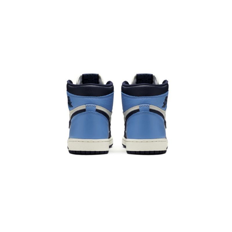 Pánské Boty Air Jordan 1 Retro High Og Bílý Tmavě Modrá Modrý