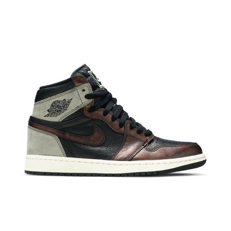 Pánské Boty Air Jordan 1 Retro High Og Černá Zelená Hnědý