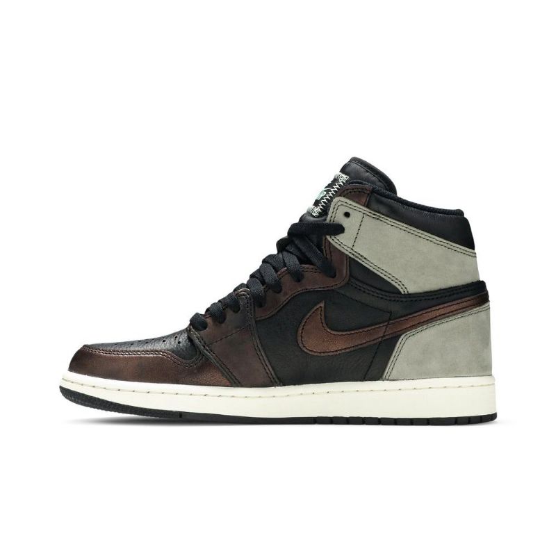 Pánské Boty Air Jordan 1 Retro High Og Černá Zelená Hnědý