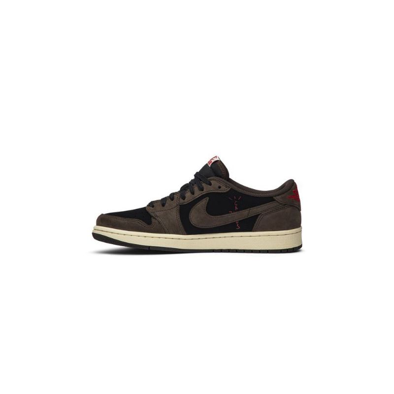 Pánské Boty Air Jordan 1 Travis Scott Low Černá Hnědá Červená Béžová
