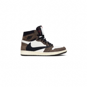 Pánské Boty Air Jordan 1 Travis Scott Retro High A Bílý Hnědý Černá