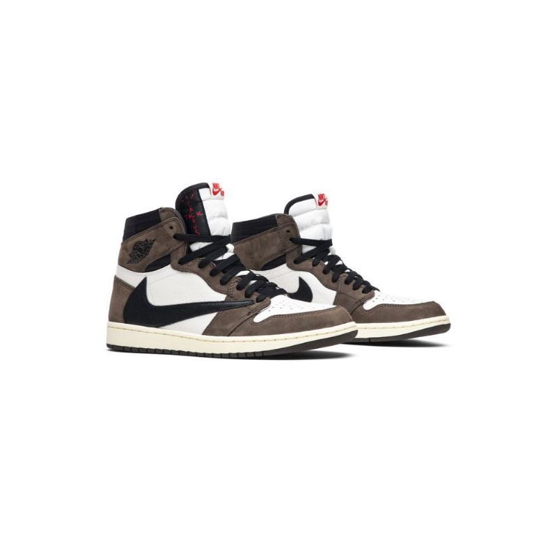 Pánské Boty Air Jordan 1 Travis Scott Retro High A Bílý Hnědý Černá