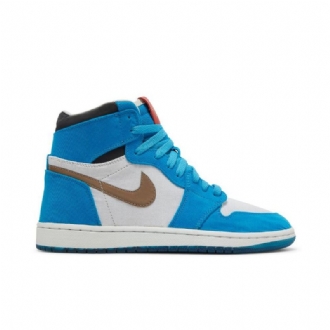 Pánské Boty Air Jordan 1 Twix The Shoe Surgeon Vysoká Modrá Bílá Černá Hnědá