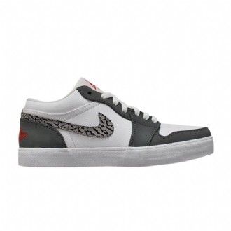 Pánské Boty Air Jordan 1 V.2 Low Leather Bílý Šedá Černá