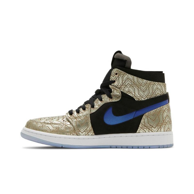 Pánské Boty Air Jordan 1 Zoom Comfort Zlatá Černá Modrá