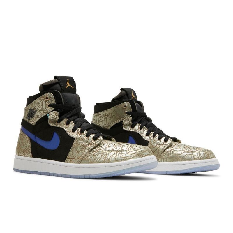 Pánské Boty Air Jordan 1 Zoom Comfort Zlatá Černá Modrá