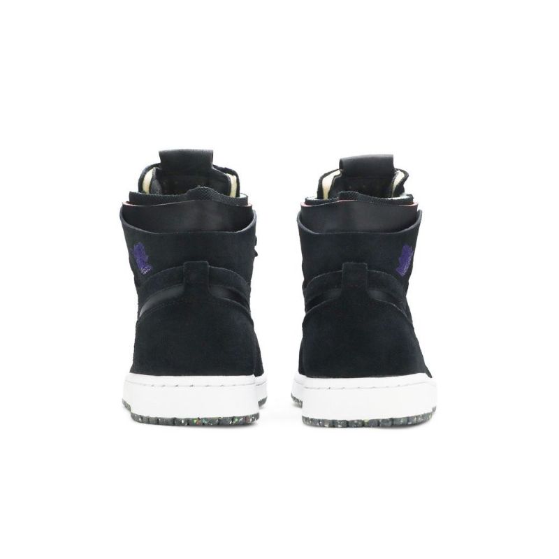 Pohodlné Černé Fialové Pánské Boty Air Jordan 1 S Vysokým Zoomem