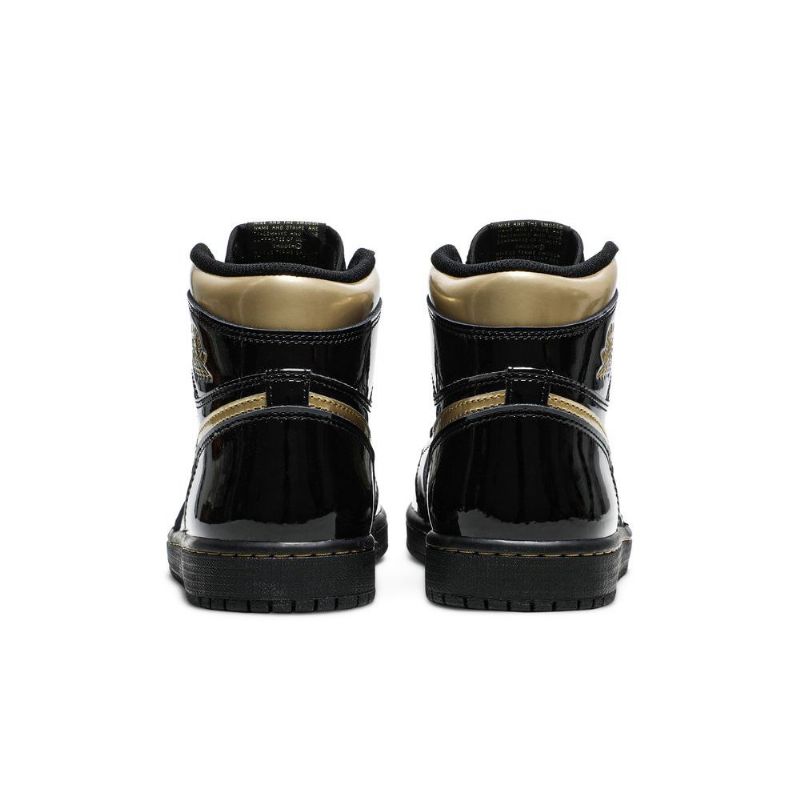 Retro Vysoké A Černé Zlaté Pánské Boty Air Jordan 1