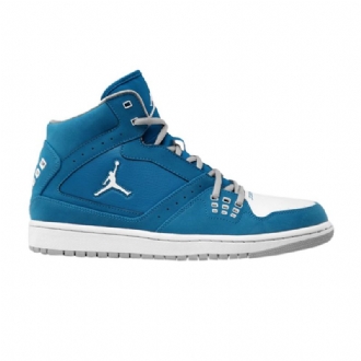 Středně Modré Bílé Pánské Boty Air Jordan 1 Flight