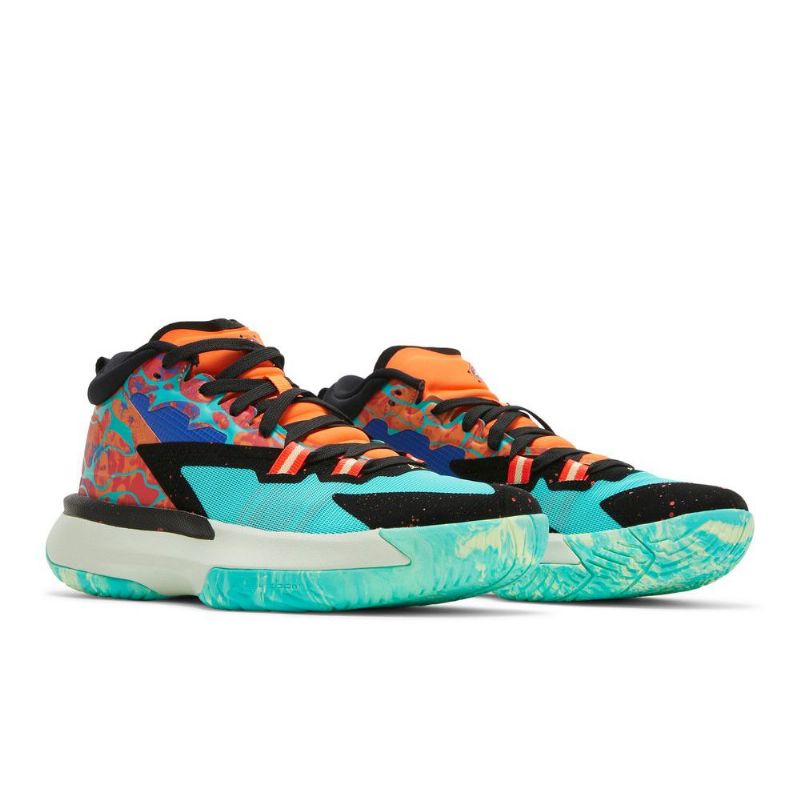 Pánské Boty Air Jordan Zion 1 Zelená Oranžová Černá Modrá