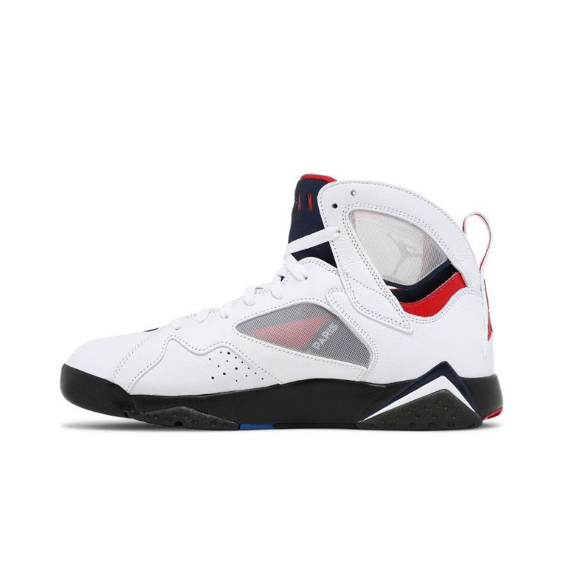 Pánské Boty Air Jordan 7 Paris Saint-germain Retro Bílý Tmavě Modrá Modrý Červené