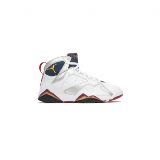 Pánské Boty Air Jordan 7 Retro Bílý Zlatý Tmavě Modrá Modrý