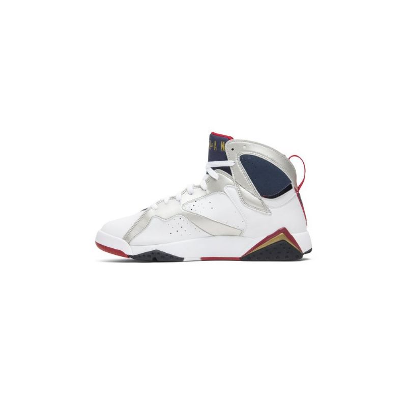 Pánské Boty Air Jordan 7 Retro Bílý Zlatý Tmavě Modrá Modrý