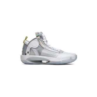 Pánské Boty Air Jordan 34 Bílý Stříbrný