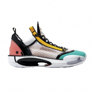 Pánské Boty Air Jordan 34 Low Bílý Černá Růžová Zelená