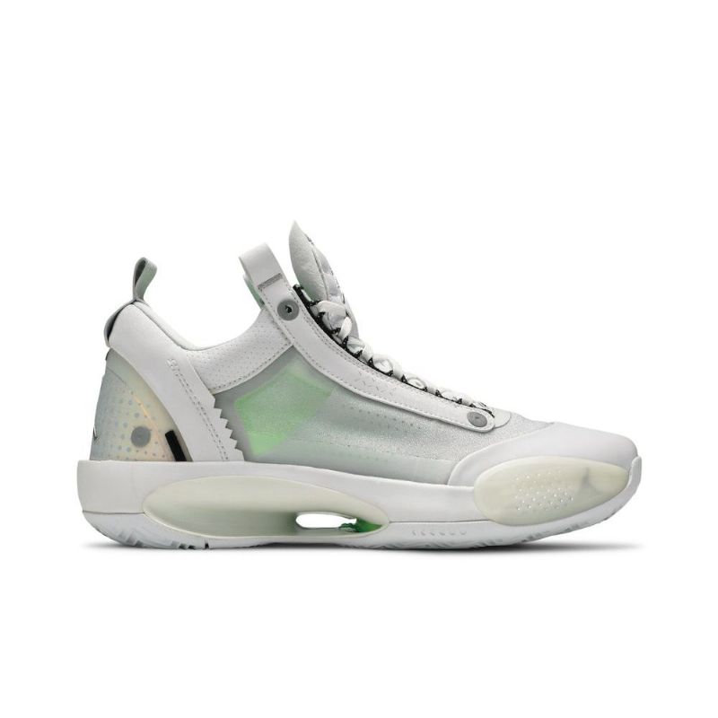 Pánské Boty Air Jordan 34 Low Bílý Stříbrný