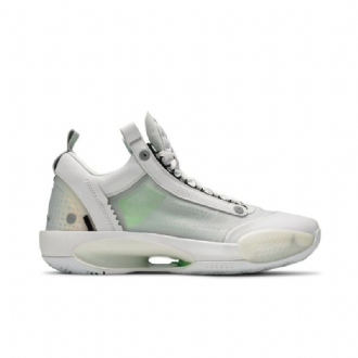Pánské Boty Air Jordan 34 Low Bílý Stříbrný