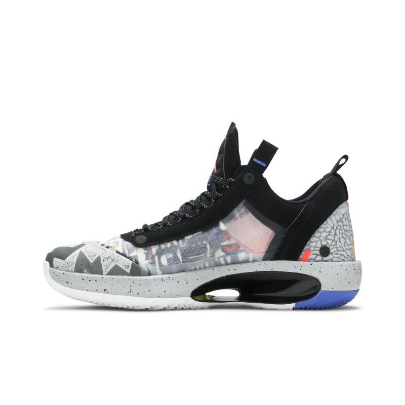Pánské Boty Air Jordan 34 Low Černá Oranžový Šedá