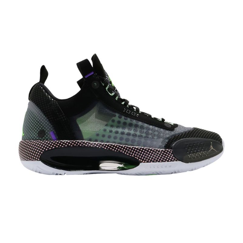 Pánské Boty Air Jordan 34 Low Pd Pf Černá Bílá Zelená Růžová