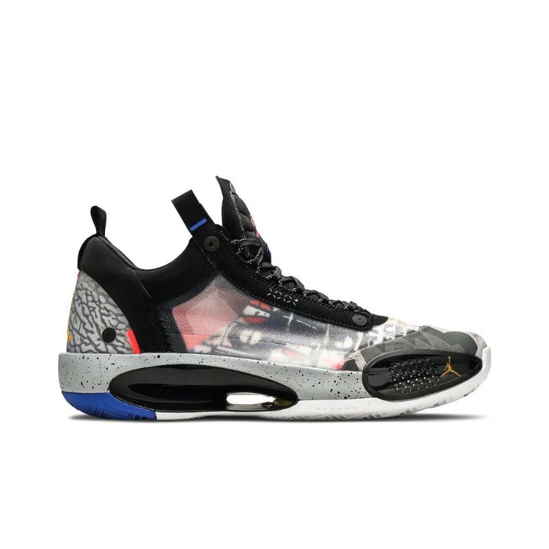 Pánské Boty Air Jordan 34 Low Pf Černá Oranžový Šedá