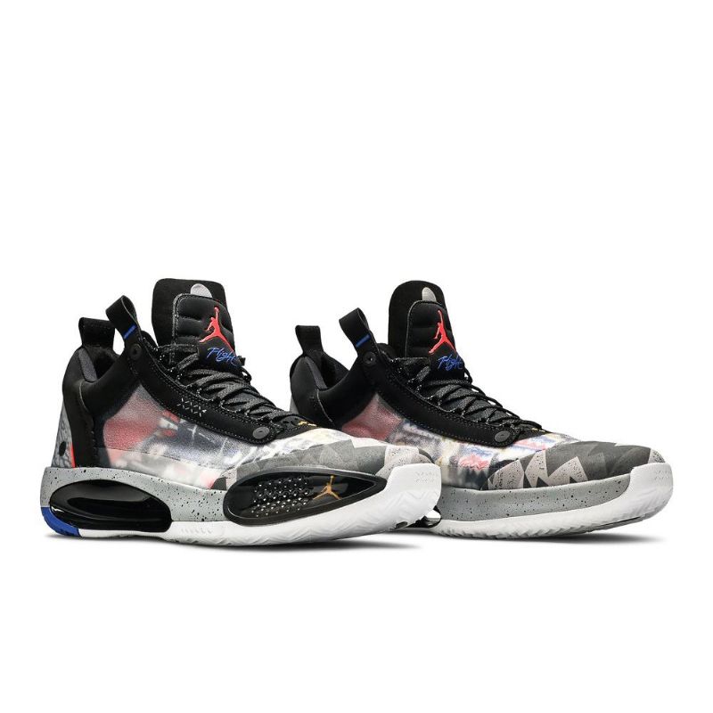 Pánské Boty Air Jordan 34 Low Pf Černá Oranžový Šedá