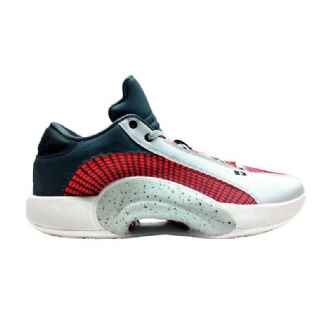 Pánské Boty Air Jordan 34 Low Stříbrný Červené Tmavě Modrá Bílý