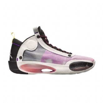 Pánské Boty Air Jordan 34 Nba Bílý Černá Nachový