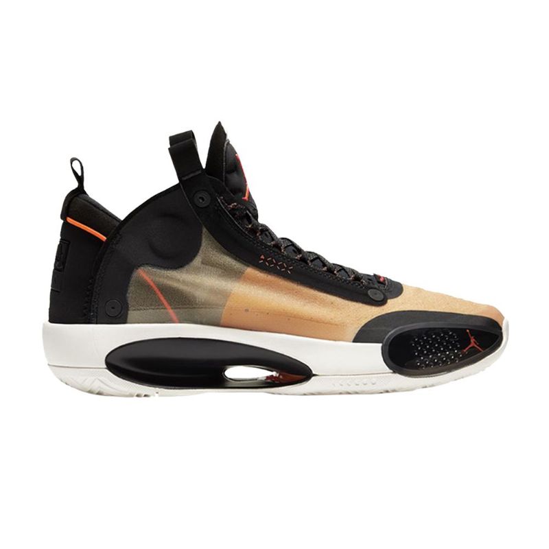 Pánské Boty Air Jordan 34 Pf Černá Hnědá Olivově Zelená Oranžová