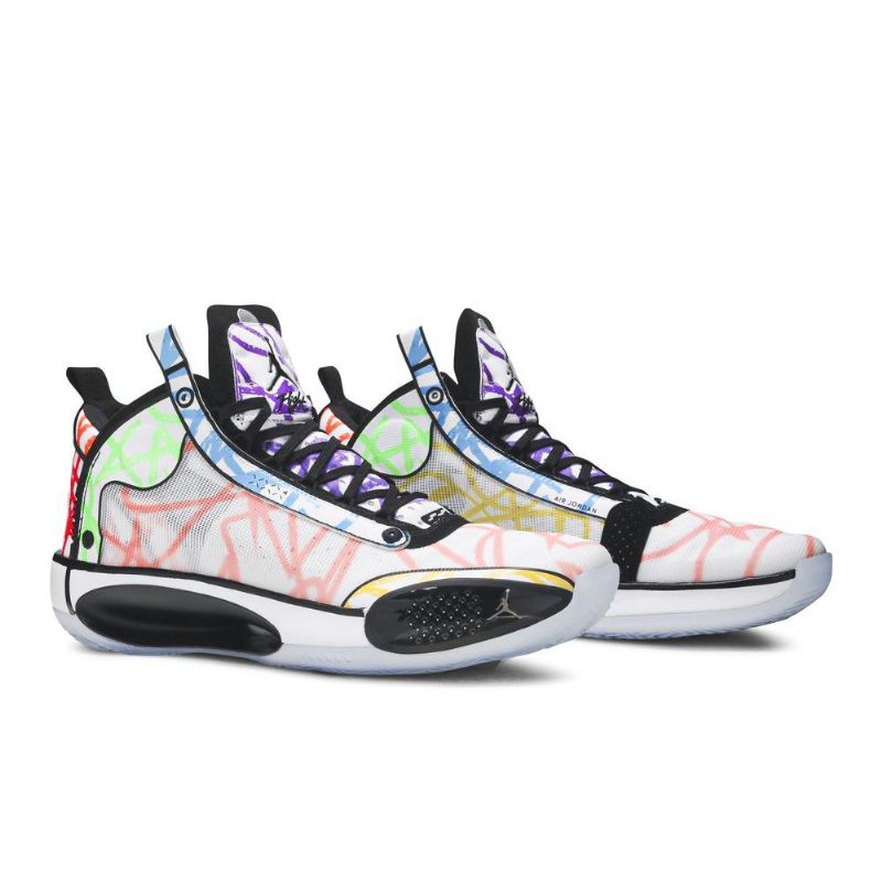 Vícebarevné Pánské Boty Air Jordan 34 Zion Williamson Bílý