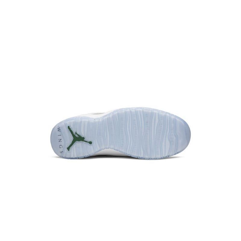 Pánské Boty Air Jordan 10 Retro Bílý Stříbrný Zelená