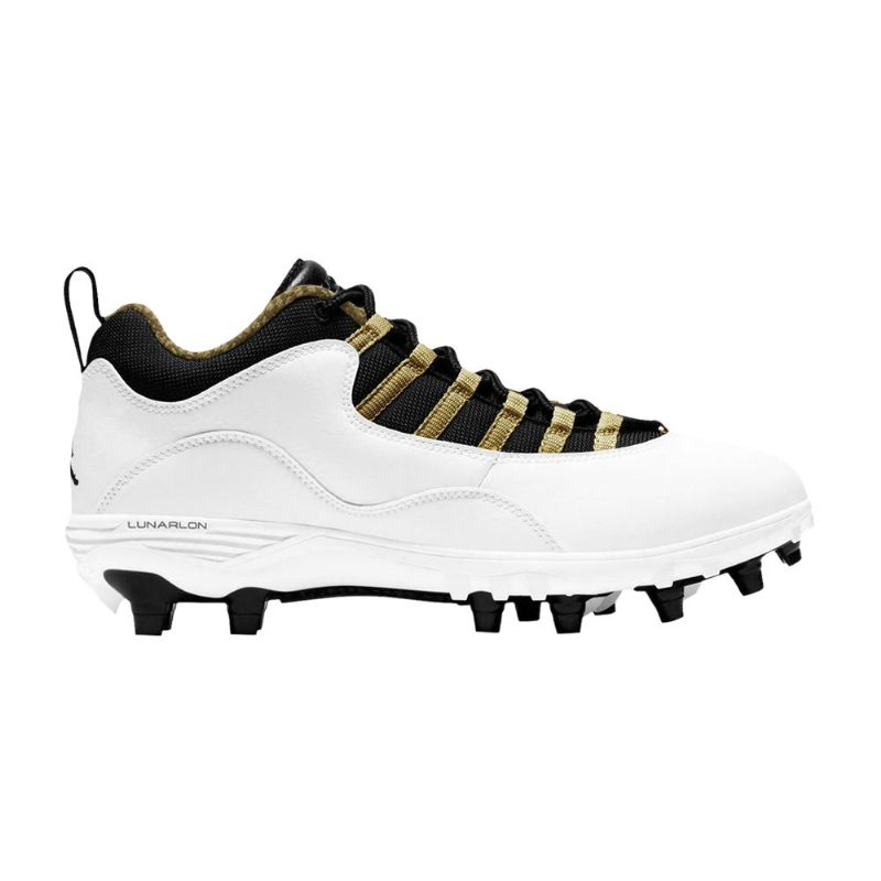 Pánské Boty Air Jordan 10 Td Low Bílý Černá Zlatý