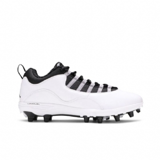 Pánské Boty Air Jordan 10 Td Low Bílý Šedá Černá