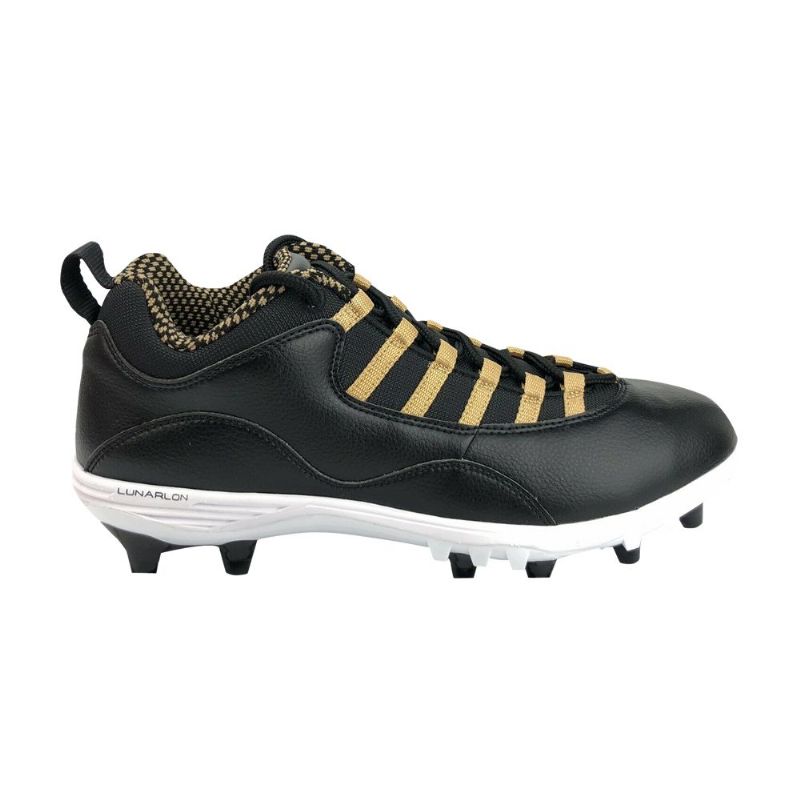 Pánské Boty Air Jordan 10 Td Low Černá Zlatý Bílý