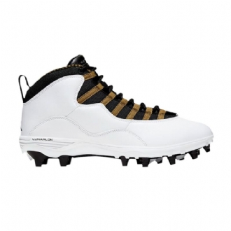Pánské Boty Air Jordan 10 Td Mid Bílý Černá Zlatý