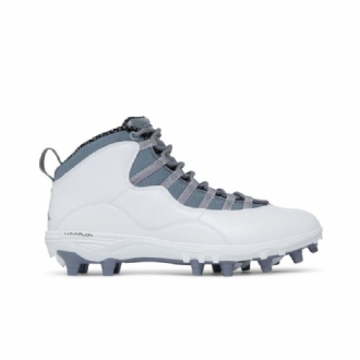 Pánské Boty Air Jordan 10 Td Mid Bílý Šedá