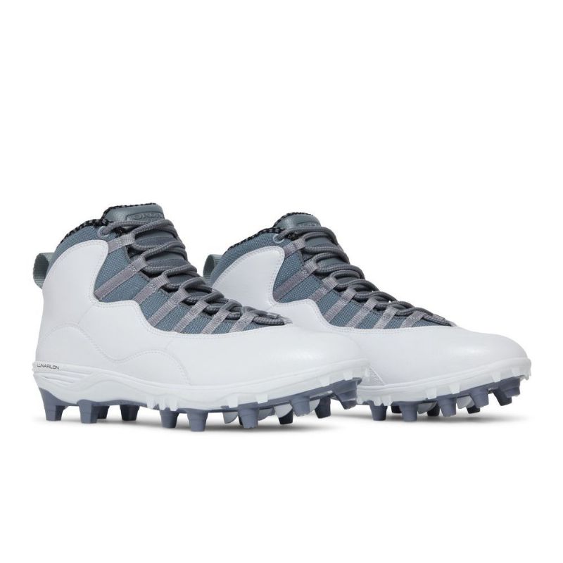 Pánské Boty Air Jordan 10 Td Mid Bílý Šedá