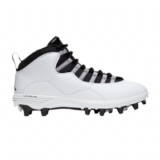 Pánské Boty Air Jordan 10 Td Mid Bílý Šedá Černá