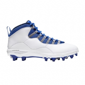 Pánské Boty Air Jordan 10 Td Mid Bílý Šedá Modrý