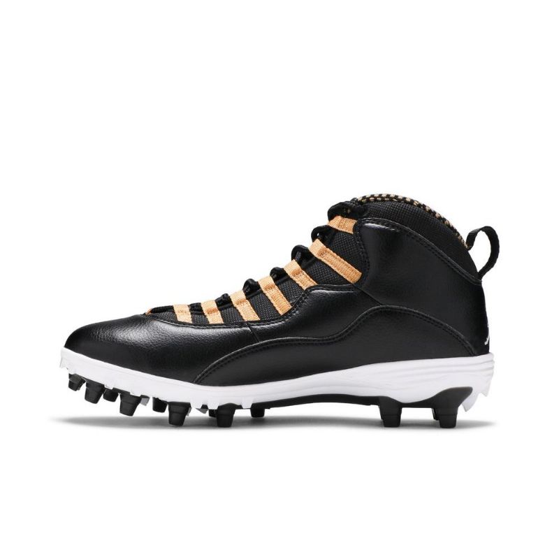 Pánské Boty Air Jordan 10 Td Mid Černá Zlatý Bílý
