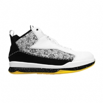 Air Jordan Cp3 Cp3.iii Bílá Žlutá Černá Pánské Boty