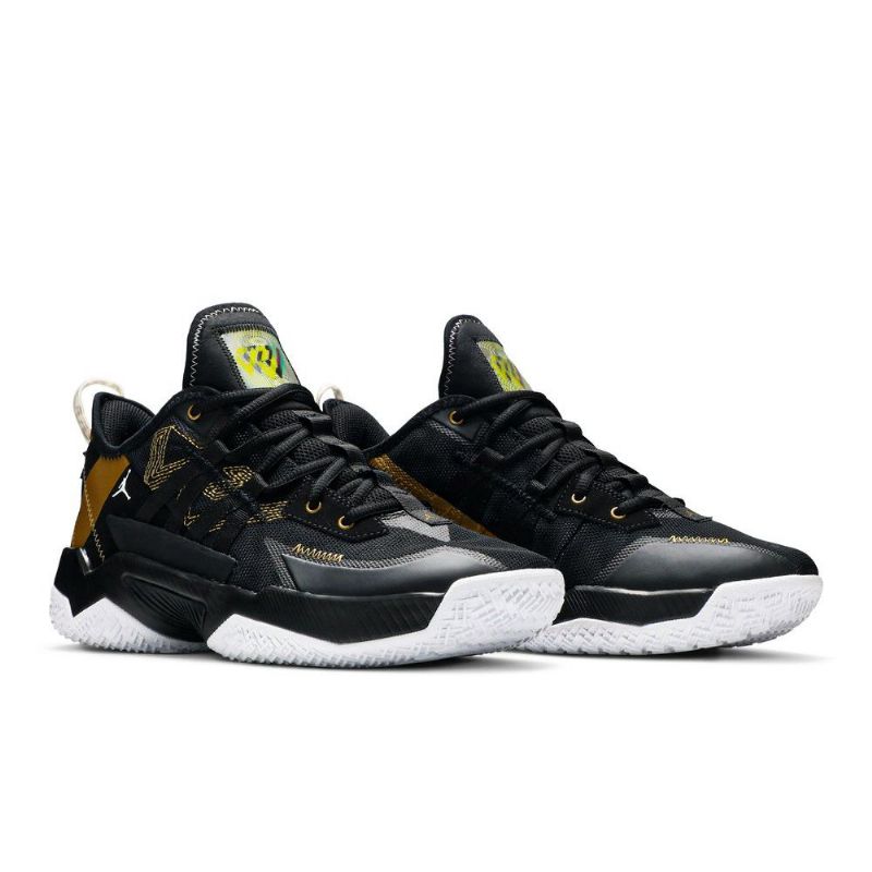 Bílé Pánské Boty Air Jordan Westbrook One Take 2 Černá Zlatý